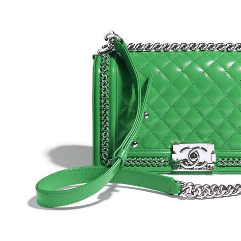 chanel boy dark green|Chanel black handbags.